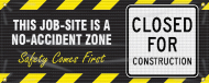 Accuform FBW112 Fence Wrap Mesh Gate Screens: This Job Site is a No-Accident Zone (0)