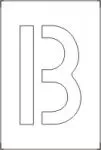 Accuform FMS104B Individual Number and Letter Stencils (11)