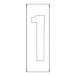 Accuform FMS1367 Individual Number and Letter Stencils (2)