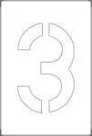Accuform FMS1367 Individual Number and Letter Stencils (3)