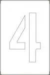 Accuform FMS1367 Individual Number and Letter Stencils (4)
