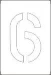 Accuform FMS1367 Individual Number and Letter Stencils (6)