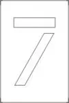 Accuform FMS1367 Individual Number and Letter Stencils (7)