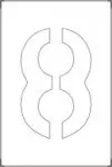 Accuform FMS1367 Individual Number and Letter Stencils (8)