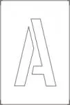 Accuform FMS1367 Individual Number and Letter Stencils (10)
