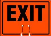 Accuform FRFBC742 Cone Top Warning Sign: Exit (1)