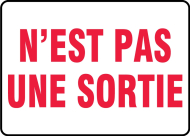 Accuform FRMEXT910XT Safety Sign: Not An Exit (0)