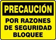 Accuform FRMLKT629XT OSHA Caution Lockout/Tagout Sign: Lock Out For Safety (1)