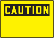 Accuform FRMRBH606VA OSHA Caution Safety Sign Blank (0)