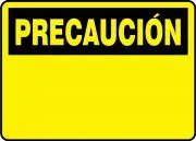 Accuform FRMRBH608XT OSHA Caution Safety Sign Blank (1)