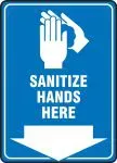 Accuform FRMRST587XV Safety Sign: Sanitize Hands here (1)
