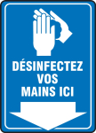 Accuform FRMRST587XV Safety Sign: Sanitize Hands here (0)