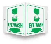 Accuform FRPSP601 Projection Safety Sign: Eye Wash (1)