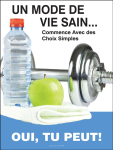 Accuform FRPST638 WorkHealthy Safety Posters: A Healthy Lifestyle Begins With Simple Choices (0)