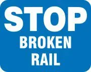 Accuform FRR358RD Railroad Clamp Signs (1)