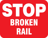 Accuform FRR358RD Railroad Clamp Signs (0)