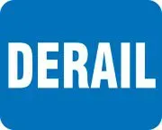 Accuform FRR360RD Railroad Clamp Sign: Derail (1)