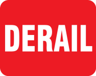 Accuform FRR360RD Railroad Clamp Sign: Derail (0)