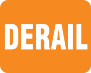 Accuform FRR361OR Railroad Clamp Sign: Derail (0)