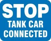 Accuform FRR364RD Railroad Clamp Sign: Stop - Tank Car Connected (1)
