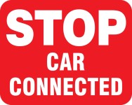 Accuform FRR394RD Railroad Clamp Sign: Stop Car Connected (0)