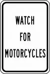Accuform FRR789DP Traffic Sign: Watch For Motorcycles (1)