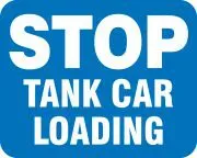 Accuform FRR958RD Railroad Clamp Sign: Stop - Tank Car Unloading (1)