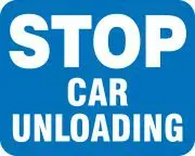 Accuform FRR964RD Railroad Clamp Sign: Stop - Car Unloading (1)