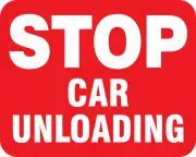 Accuform FRR964RD Railroad Clamp Sign: Stop - Car Unloading (2)