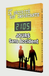 Accuform FRSCK105 Digi-Day Electronic Safety Scoreboards: Because Safety Matters __ Days Accident Free (0)