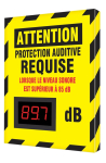 Accuform FRSCS601 OSHA Caution Industrial Decibel Meter Sign: Ear Protection Required When The Sound Level Is Greater Than 85 dB (0)
