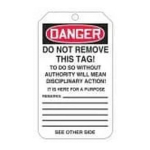 Accuform FRTAR110 OSHA Danger Tags By-The-Roll: Do Not Operate (3)