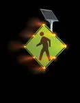 Accuform FRW107 Blinker Pedestrian Crossing Sign (1)