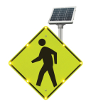 Accuform FRW107 Blinker Pedestrian Crossing Sign (0)
