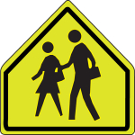Accuform FRW202 Fluorescent Yellow-Green Sign: School Zone (0)