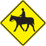 Accuform FRW726RA Crossing Sign: Equestrian (0)