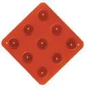 Accuform FRW916 Object Markers: Type 4 - End Of Roadway (Red On Red) (1)