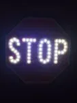 Accuform FSP191 Paddle Signs: 18-in. LED Paddle Sign (1)