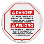 Accuform KDD724 STOPOUT Bilingual Steering Wheel Message Cover (0)