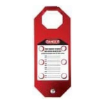 Accuform KDH641 STOPOUT OSHA Danger Aluma-Tag Hasps: Do Not Operate (1)