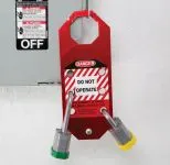Accuform KDH641 STOPOUT OSHA Danger Aluma-Tag Hasps: Do Not Operate (2)