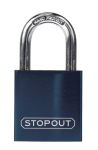 Accuform KDL671BU STOPOUT Anodized Aluminum Padlocks (0)