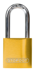 Accuform KDL683YL STOPOUT Anodized Aluminum Padlocks (0)
