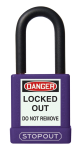 Accuform KDL701PR STOPOUT Plastic Body Aluminum Padlocks With Dielectric Poly-Wrap Steel Shackle (0)