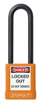 Accuform KDL702OR STOPOUT Plastic Body Aluminum Padlocks With Dielectric Poly-Wrap Steel Shackle (0)