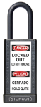 Accuform KDL705BK STOPOUT Plastic Body Aluminum Padlocks With Dielectric Poly-Wrap Steel Shackle (0)