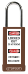 Accuform KDL818BR STOPOUT Plastic Body Aluminum Padlocks With Hardened Steel Shackle (0)