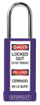 Accuform KDL827PR STOPOUT Plastic Body Aluminum Padlocks With Hardened Steel Shackle (0)