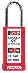 Accuform KDL827RD STOPOUT Plastic Body Aluminum Padlocks With Hardened Steel Shackle (0)