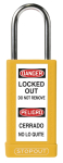 Accuform KDL827YL STOPOUT Plastic Body Aluminum Padlocks With Hardened Steel Shackle (0)